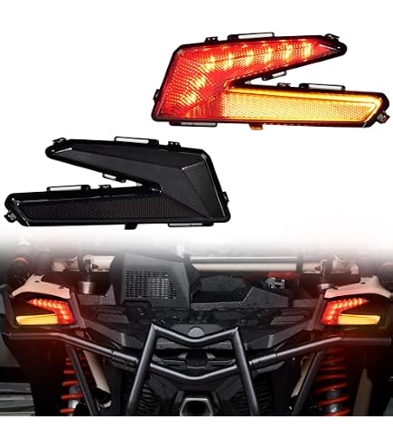 S Plug & Play LED Turn Signal Kit For Can-Am Maverick X3 - Amber & Red Lights With Power Distribution Block LED Light Kit