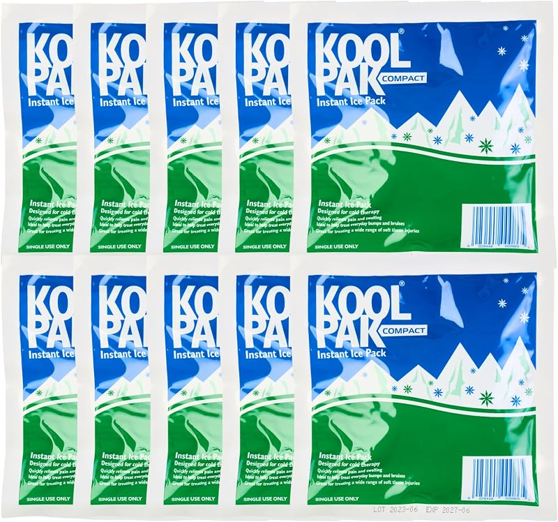 Koolpak Compact Instant Ice Packs 15 x 15cm Pack of 10