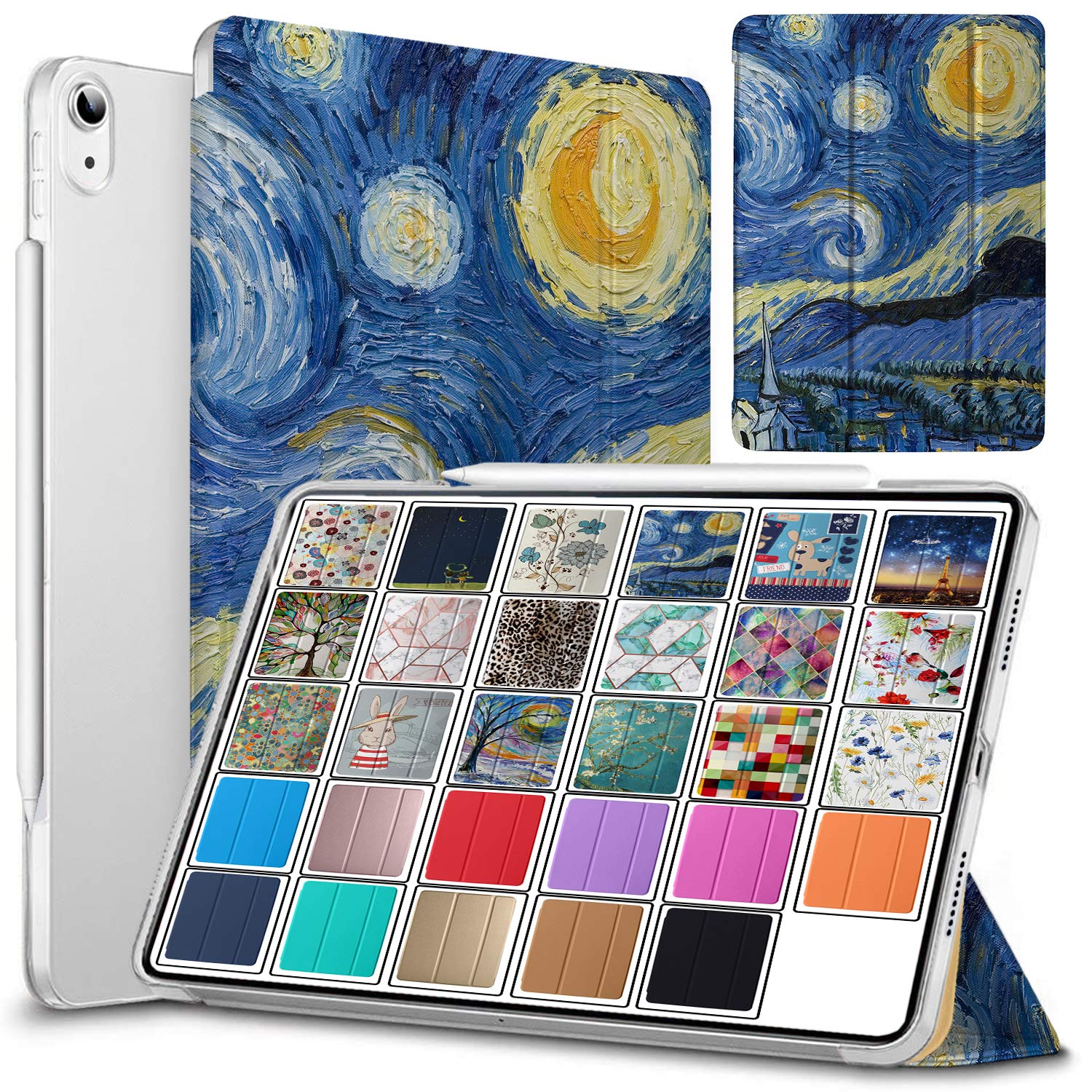 DuraSafe Cases for iPad 10.9 inch 10th Gen 2022 Hard Back Printed Case A2696 A2757 A2777 MPQ13B/A MPQ33B/A MPQ03B/A MPQ23B/A MPQ93B/A MPQC3B/A MPQ83B/A MPQA3B/A MQ6K3B/A - Starry Night