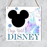 Pixie's Gifts Days Until Disney Chalkboard Plaque 18cm x 18.5cm view 3