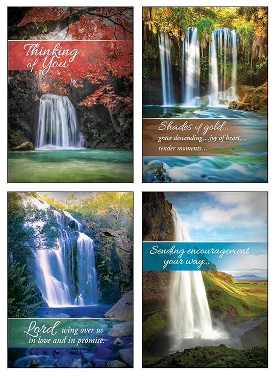 12 Boxed Thinking of You Greeting Cards  Living Waters KJV Scripture