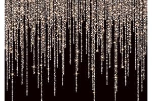 LTLYH 7x5ft Black and Gold Backdrop New Year Backdrop 2025 Golden Spots Photoshoot Backdrop Vintage Astract Background for Family Birthday Party Newborn Studio Props 217