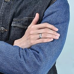 King Will 6mm Men's Silver Wedding Ring - Brushed