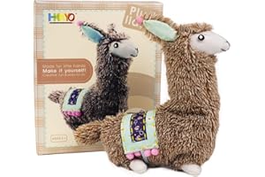 HKKYO Sewing Kits for Kids 8-12, Arts and Crafts for Kids Ages 8-12, Llama Sewing Kit for Kid, Make Your Own Stuffed Animal Kit, Alpaca Craft Sewing Kit, DIY Plush Craft Supplies