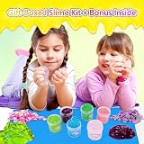 Kilpkonn 12 Pack Clear Slime Kit with Play Mat Non Sticky Jelly Crunchy Slime view 7