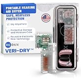 Veri-Dry Heatless Hearing Aid Dryer Box and Dehumidifier | Hearing Aids Dehumidifier Electronic Rice Technology Prevents Distortion, Safe for rechargeable hearing aids, AirPods,earbuds