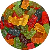 Gummy Bears, 2 Pound, 5 Fruit Flavors, Goody Bag Candies, Dessert Toppings | Tangerine, Strawberry, Pineapple, Lemon and Blueberry Flavors, Gummy Chewy Candy for Kid's Birthday Parties