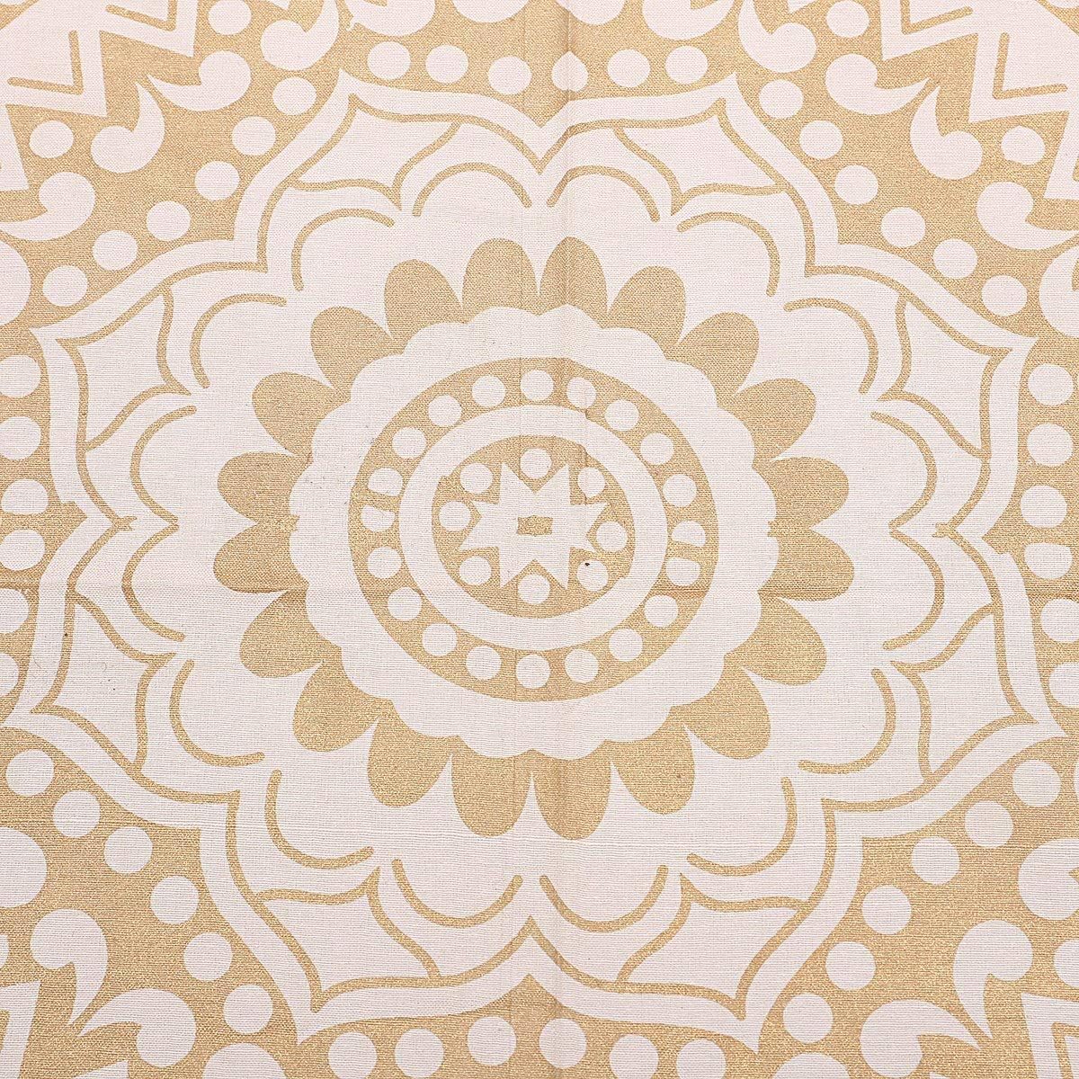 THE ART BOX Glittering Gold Tapestry Wall Hanging Mandala- Indian Cotton Throw Hippie Tapestries - Image 5