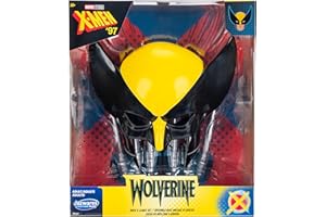 JAZWARES COSTUME PLAY MARVEL Wolverine Official Adult Halloween Accessory Kit - Plastic Mask with Elastic Strap plus Two Claw Accessories