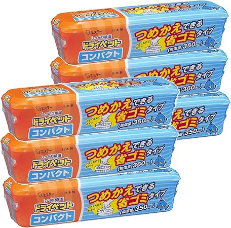 Amazon まとめ買い ドライペットコンパクト 除湿剤 詰め替えタイプ 容器 6個 ドライペット ドラッグストア