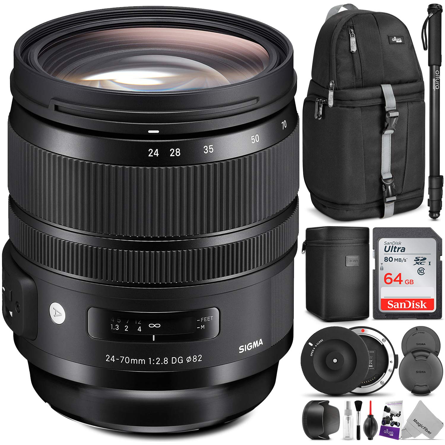 Amazon.com : Sigma 24-70mm f/2.8 DG OS HSM Art Lens for Nikon F w/Sigma USB  Dock & Advanced Photo and Travel Bundle : Camera & Photo