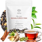 Happy Sip Authentic Indian Masala Chai | Strong &amp; Spicy Darjeeling Tea Blend | Traditional Bold Kadak Chai with Natural Spices | Non-GMO | 500g (17.6oz) Value Pack