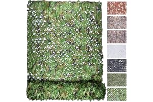 FLYEGO Camo Netting Camouflage Netting, Bulk Roll Mesh Netting Camouflage Nets Military Surplus for Hunting Blind Sunshade Car Cover Camping Shooting Fence Canopy Party Decorations