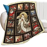Japanese Gifts for Women, Japan Geisha Girls Flannel Throw Blanket, Cozy Fleece Soft Stuff Blankets Gift for Girls Couch Sofa Bed 50" x 40"