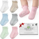 Organic Cotton Blend Ruffle Toddler Socks 6M-12M-2t-3t-4t-5t Gift | Oeko-Tex Certified, 6 Pair Ruffle Socks, Baby Socks, Rainbow, White, Pastel, Pastle Pink Unisex Design, 6 Month To 5 Years