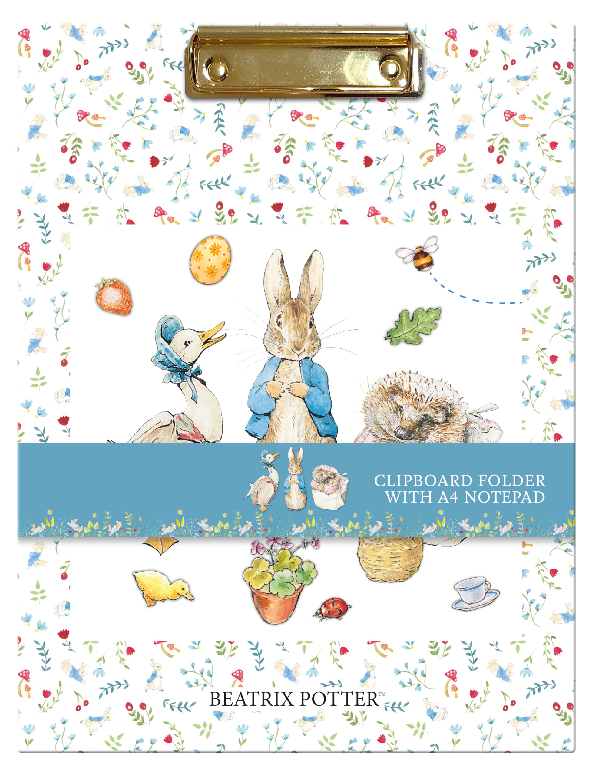 Clipboard Folder With Notepad – Beatrix Potter Design