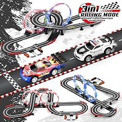 3 IN 1 Slot Car Race Track Sets with 4 High Speed