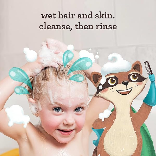 AVEENO KIDS 2-IN-1 HYDRATING SHAMPOO & CONDITIONER, GENTLY CLEANSES, CONDITIONS & DETANGLES KIDS HAIR, FORMULATED WITH OAT EXTRACT, FOR SENSITIVE SKIN & SCALP, HYPOALLERGENIC, 12 FL. OZ