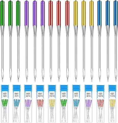 WILLBOND 30 pcs Universal Regular Point Sewing Machine Needles