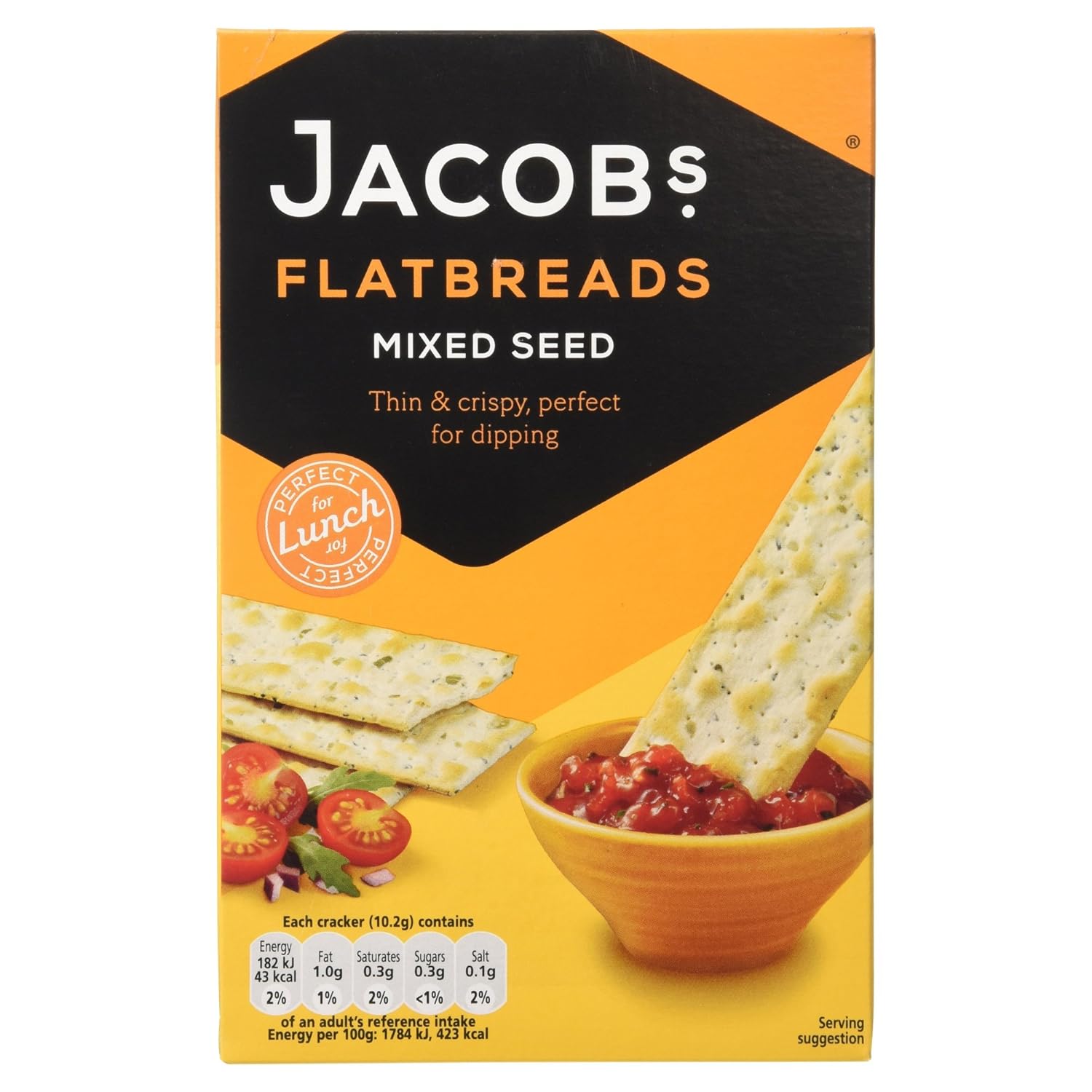 Jacob's Mixed Seed Flatbreads , 150g Amazon.co.uk Grocery