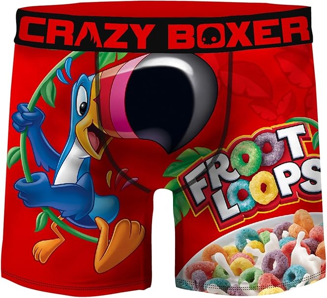 Crazy Boxers Men's Froot Loops Boxer Briefs Medium Amazon.ca Clothing & Accessories