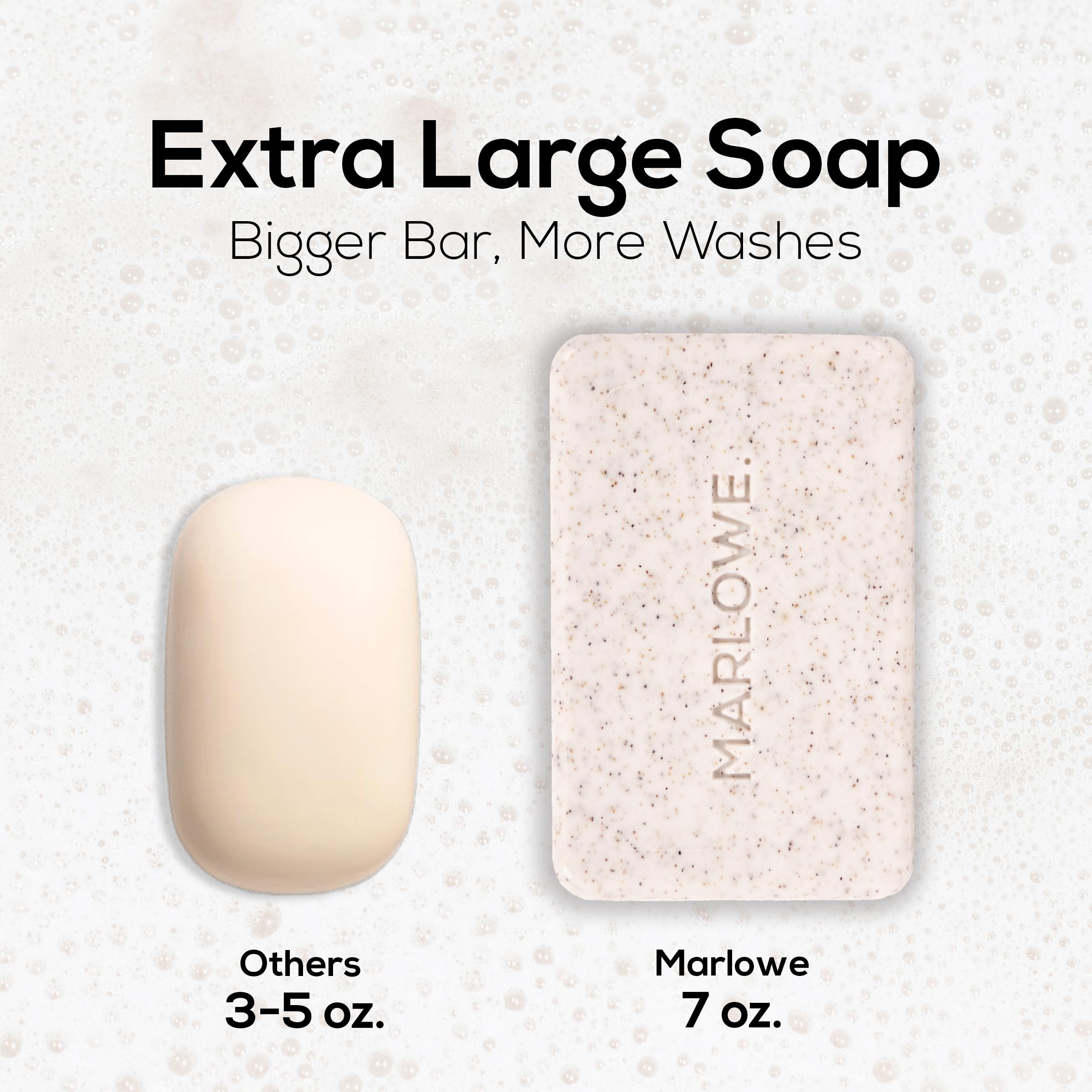 MARLOWE. No. 102 Body Scrub Soap 7 oz, Exfoliating Soap Bar with Shea Butter, Olive Oil & Green Tea Extracts, Cleanses, Smooths & Revitalizes Skin, Original Sage & Fir Scent