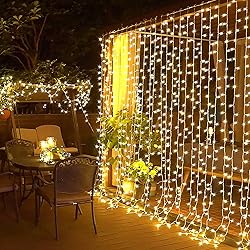JMEXSUSS 300 LED Remote Control Christmas Curtain