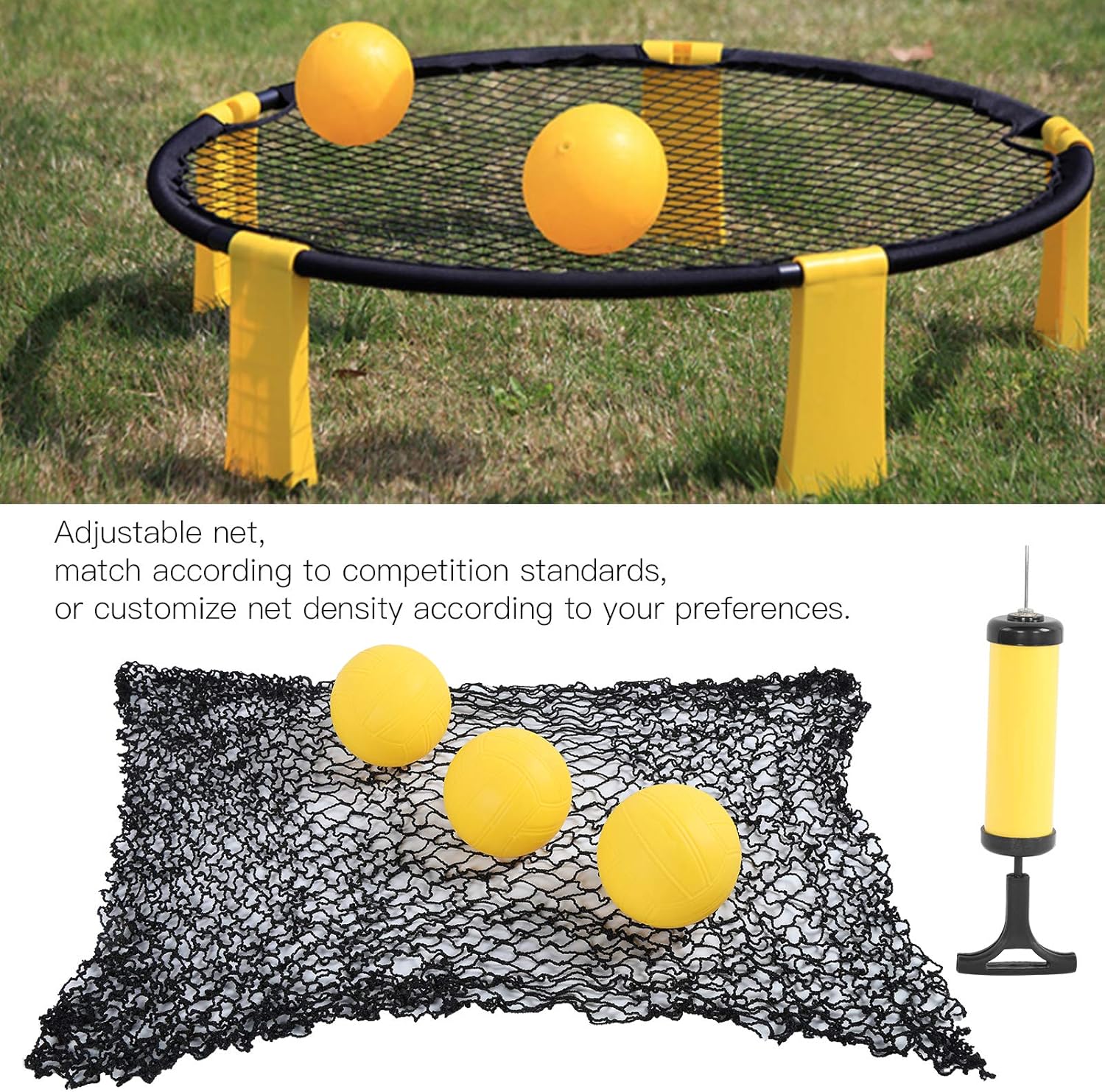 Keenso Mini Beach Volleyball Set, America Type Mini Volleyball Spike