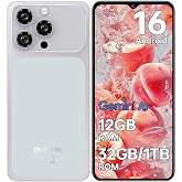 OUKITEL C17 Android 16 Cell Phone Unlocked, 6.52'' Display,12GB+32GB/TF 1TB | 5000mAh Battery Smartphone, 13MP+5MP Camera Cellphone, 4G Dual SIM Phones, T-mobile Carrie, Gemini Ai/GPS/BT5.0