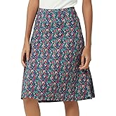 NOOYME 24" Skorts Modest for Women with Pockets Midi Knee Length Athletic Skirts