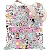 TIIMG Hair Stylist Tote Bag Hairdresser Gift Cosmetology Graduation Gift Hair Barber Shoulder Bag