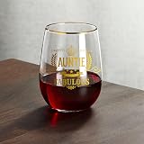 CROWNLY CRYSTAL Limited Edition Auntie Fabulous Glass Gift Crystal Wine Glass view 7