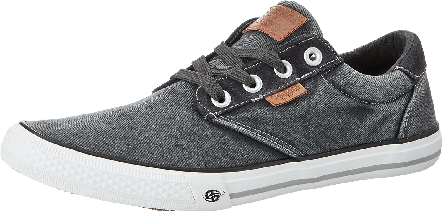 Baskets Basses Dockers Pour Homme - Cuir Synthétique, Semelle Confort, Marron