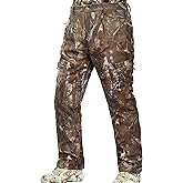NEW VIEW Camo Hunting Pants for Men, Warm Fleece Lined, Quiet Water-Resistant Winter Clothes for Cold Weather