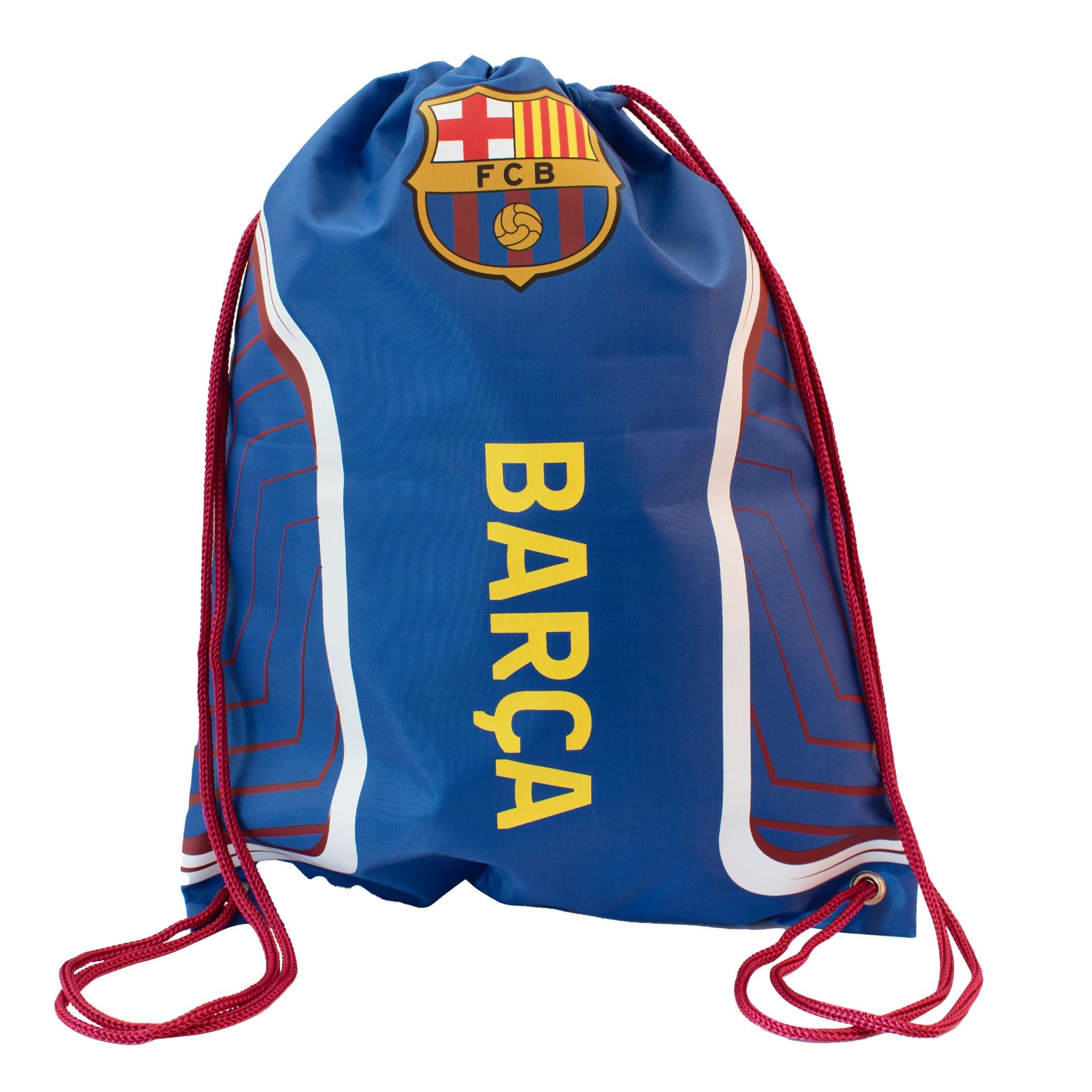 FCB Hy-Pro Officially Licensed FC Barcelona Flash Gym Sack | Draw String, Barca, La Liga, Football, Sport, PE, Travel
