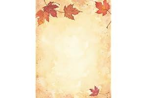 Great Papers! Fall Leaves Letterhead, Imprintable Stationery, 80 Sheets, 8.5" x 11" (2014075)