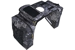 Vanlison ATV Tank Bag Saddle Bag Waterproof Motorcycle Bag Compatible with Snowmobile Sportsman Scrambler FourTrax Grizzly UTV Hanging Storage Bag Phython