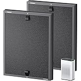 HAP602 Replacement Filters for ECOSELF HAP602/ HAP602WF Air Purifier, 3-IN-1 HAP602 Hepa Filter Replacement, High-Efficient Filtration for Home, 2 Pack