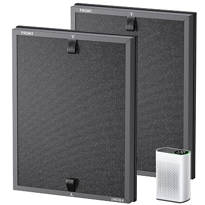 HAP602 Replacement Filters for ECOSELF HAP602/ HAP602WF Air Purifier, 3-IN-1 HAP602 Hepa Filter Replacement, High-Efficient Filtration for Home, 2 Pack
