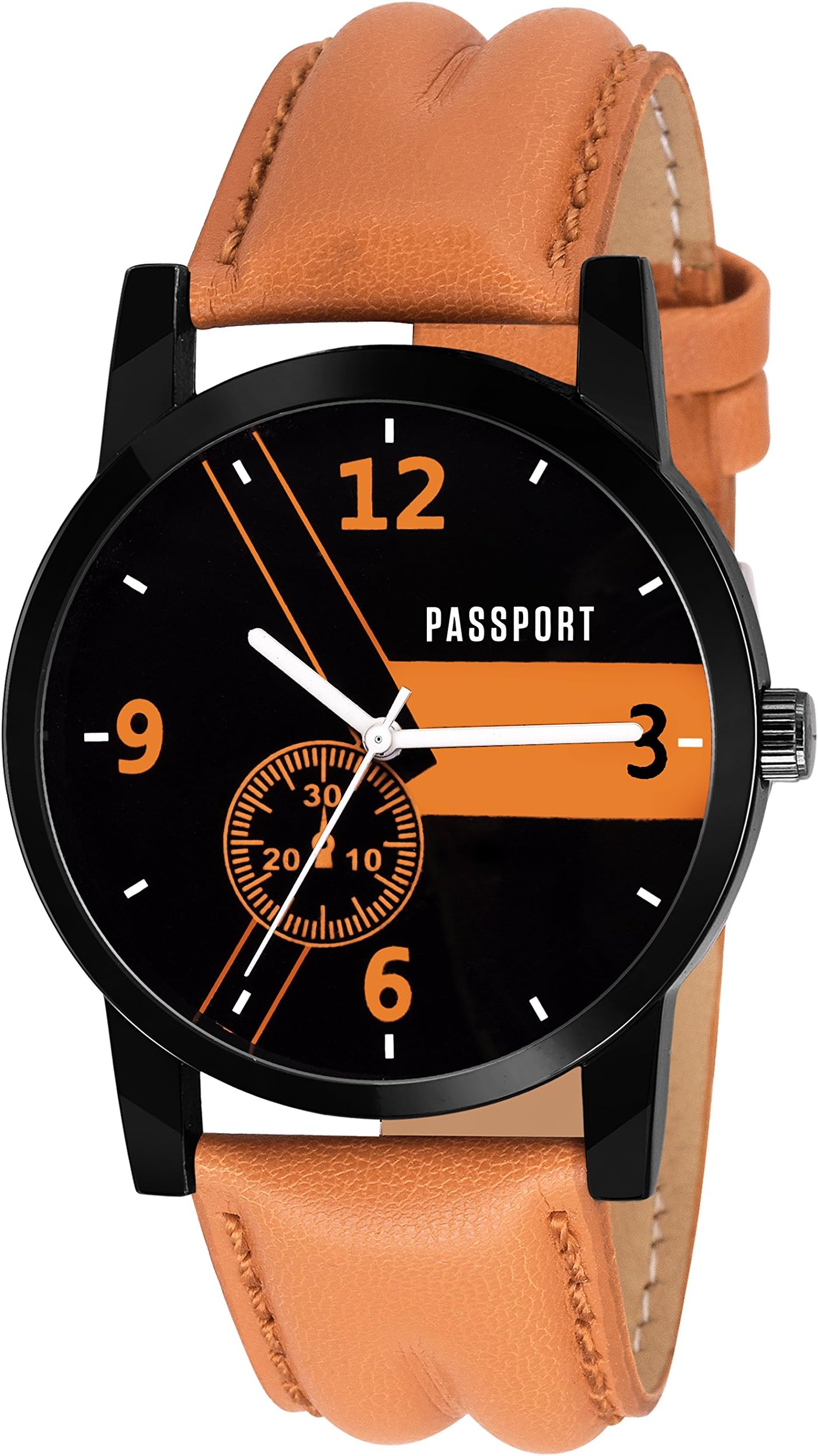 Mens Quartz Watch, Arabic Numeral Business Casual Fashion Analog Wrist Watch. Comfortable Leather Strap Watch - Blue | Men's & Boys Watch (OPTK-PG-28)
