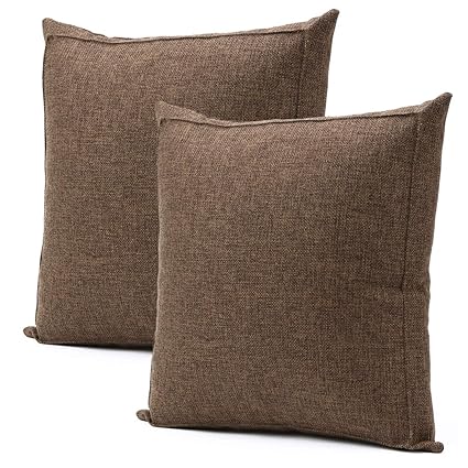 Amazon Com Jepeak Burlap Linen Throw Pillow Covers Cushion Cases