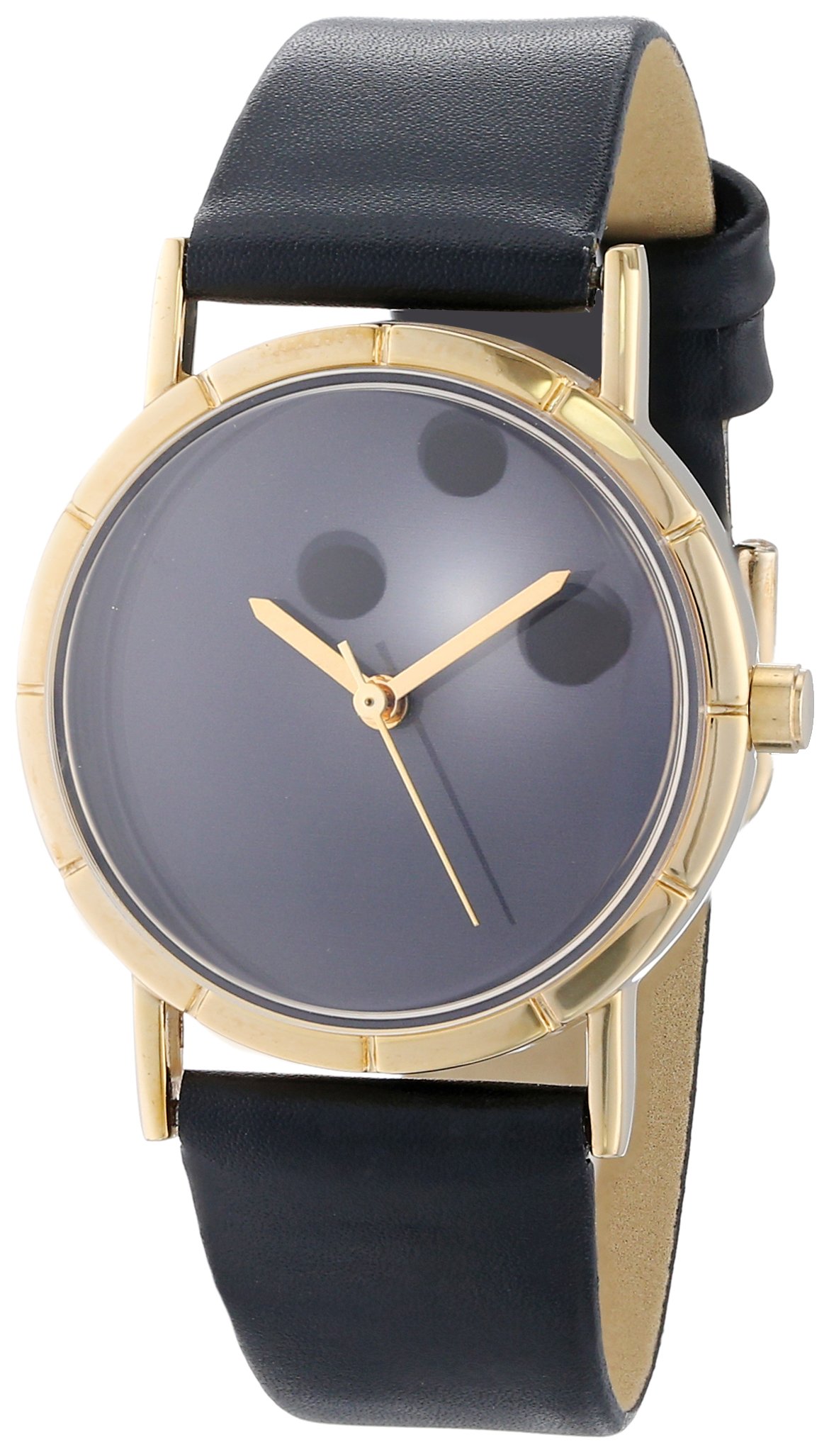 Whimsical Watches Bowling Lover Black Leather and Goldtone Photo Unisex Quartz Watch with White Dial Analogue Display and Multicolour Leather Strap P-0840013