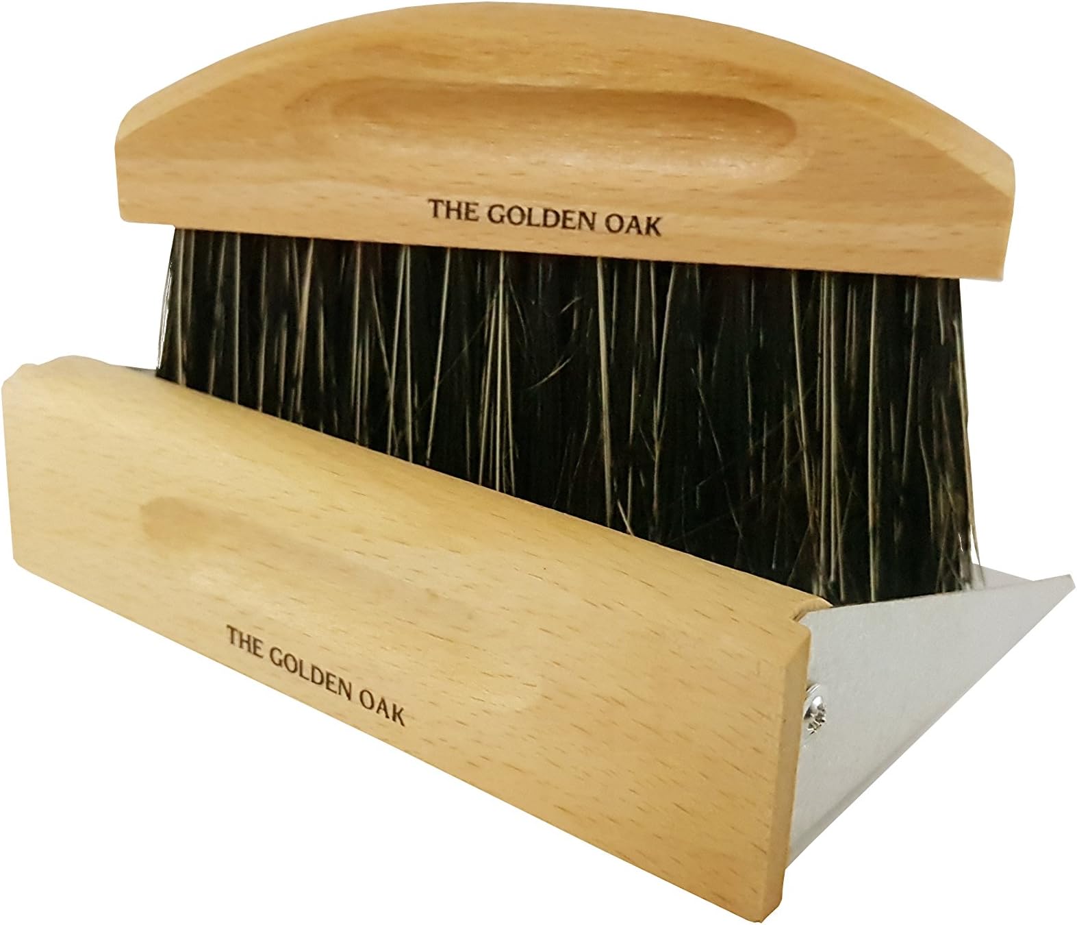 Wooden Table Top Dustpan and Brush Set