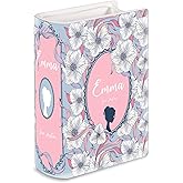 Steel Mill & Co Original Book-Shaped Decorative Vase, Ceramic Vases for Home Decor, Cute Bookshelf Decor, Unique Vase for Book Lovers (Small - Emma)