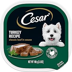 Cesar Wet Dog Food Classic Loaf in Sauce Turkey Recipe, 3.5 oz. Easy Peel Tray