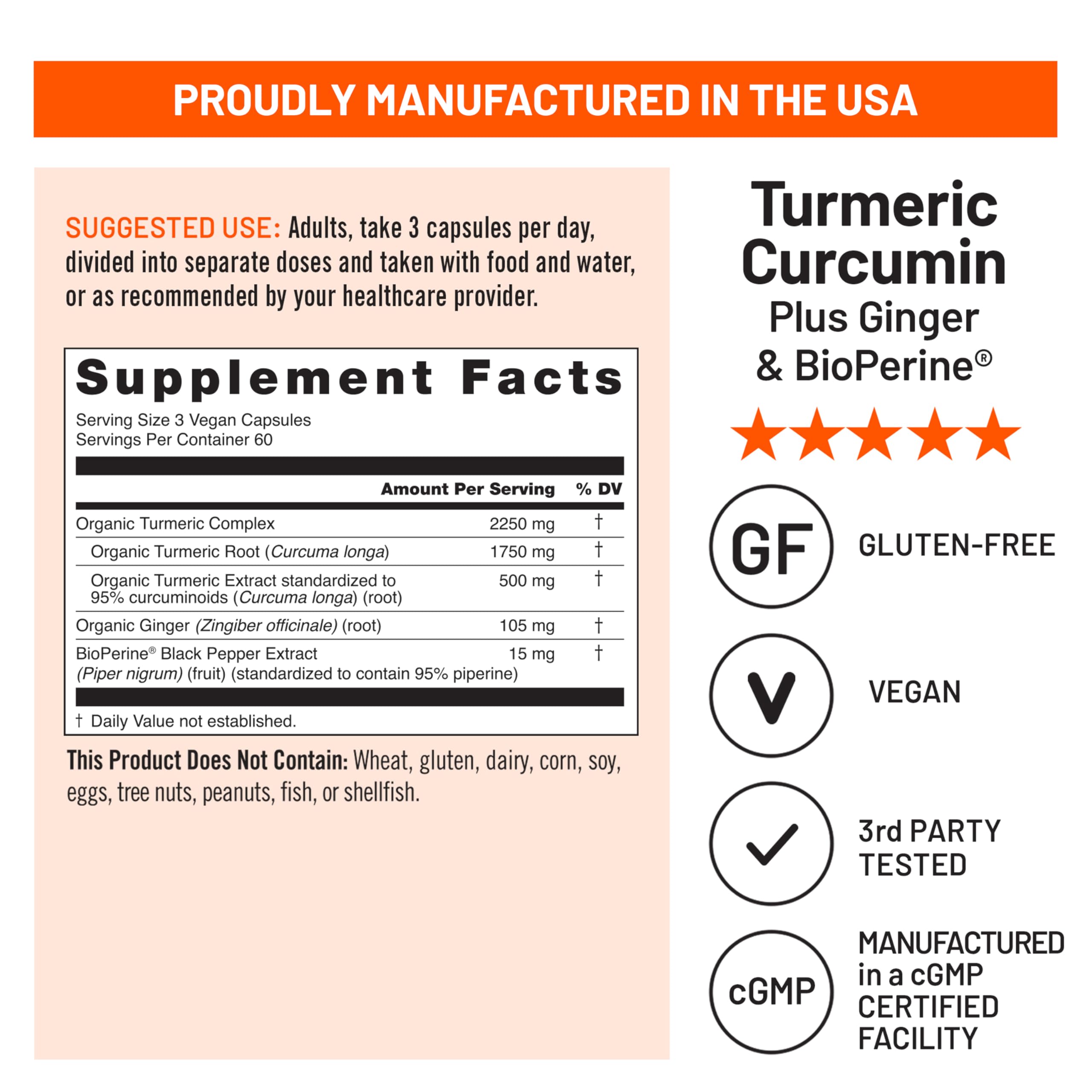 NatureWise Curcumin Turmeric 2250mg - 95% Curcuminoids & BioPerine Black Pepper Extract for Advanced Absorption - Daily Joint and Immune Health Support - Vegan, Non-GMO, 180 Count[60-Day Supply]