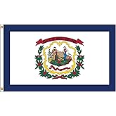 Annin Flagmakers West Virginia State Flag USA-Made to Official State Design Specifications, 4 x 6 Feet (Model 145870)