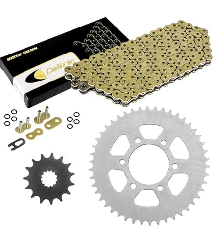 Amazon.com: Caltric Red Drive Chain And Sprocket Kit Compatible