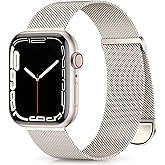Zedoli Metal Band Compatible with Apple Watch Band 40mm 38mm 41mm 45mm 44mm 42mm 46mm for Women Men, Stainless Steel Milanese Mesh Loop Magnetic Wristbands for iWatch Series 11 10 9 8 7 6 5 4 3 2 1 SE