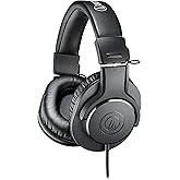 Audio-Technica ATH-M20x Professional Studio Monitor Headphones, Black